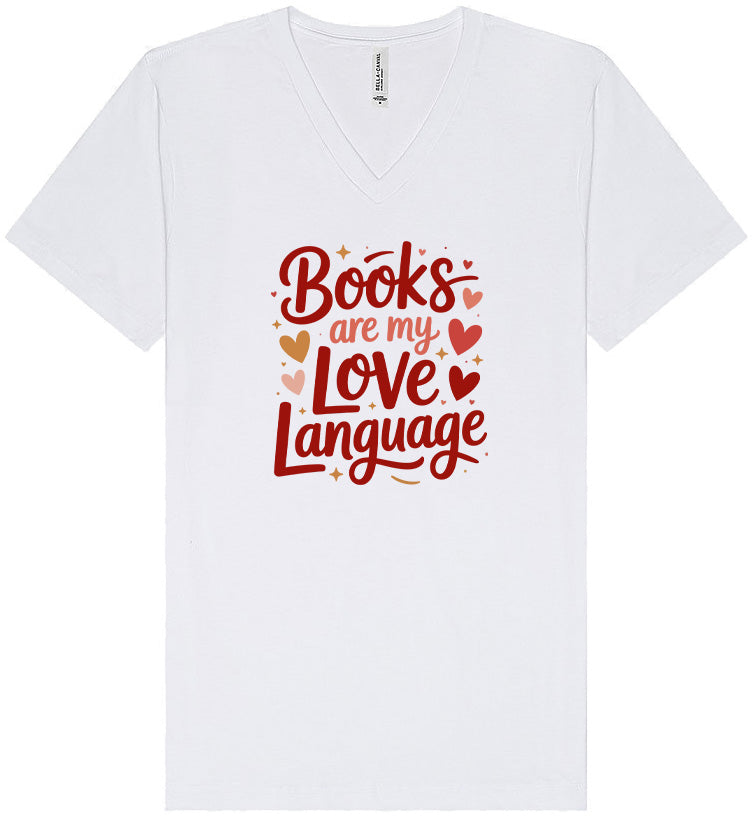 Books are my Love Language Unisex V-Neck Shirt