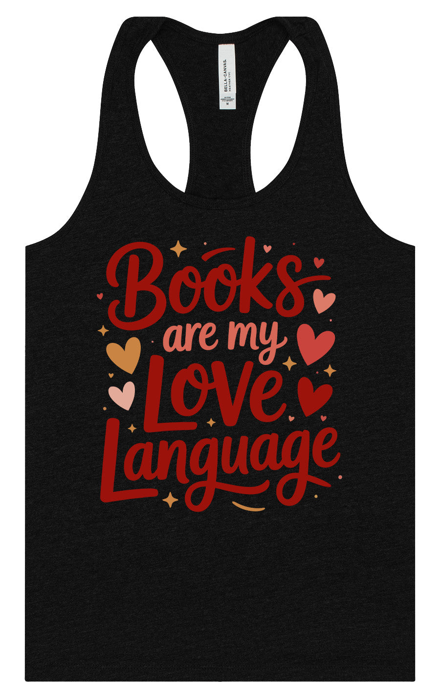 Books are my Love Language Women's Racerback Tank