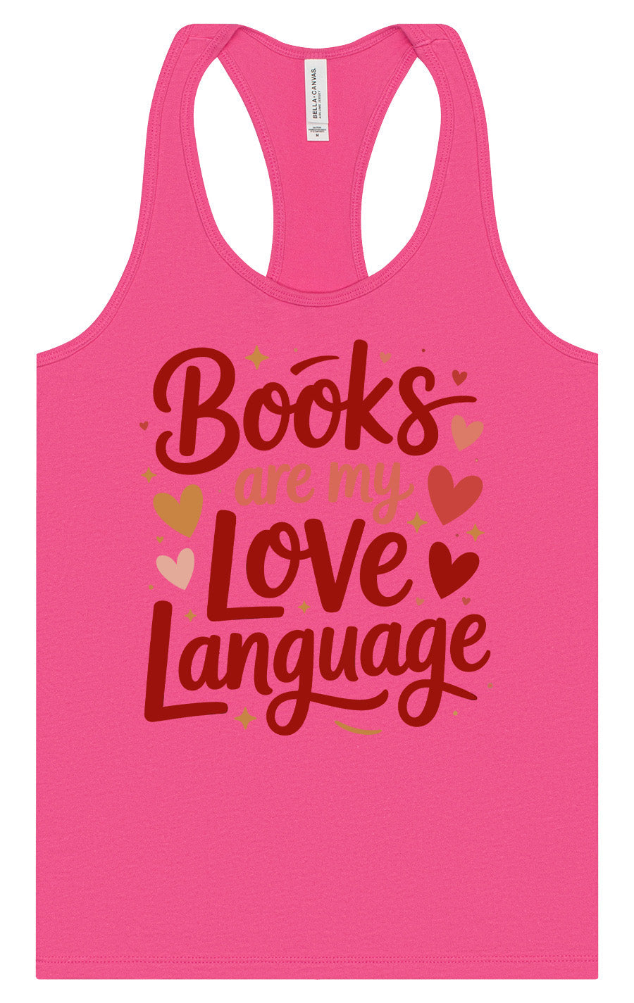 Books are my Love Language Women's Racerback Tank