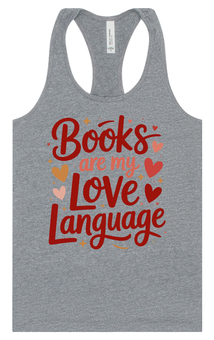 Books are my Love Language Women's Racerback Tank