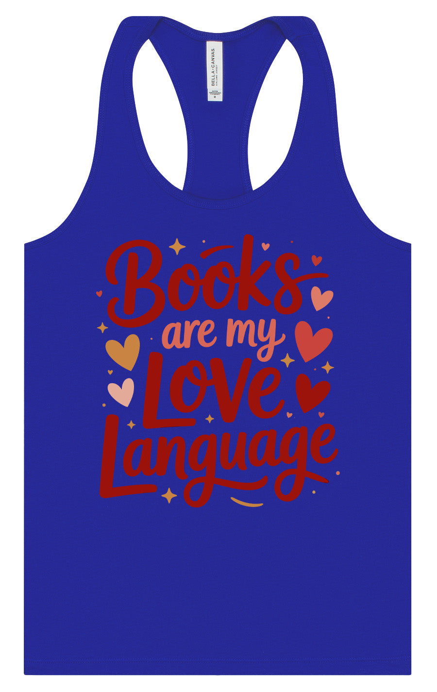Books are my Love Language Women's Racerback Tank