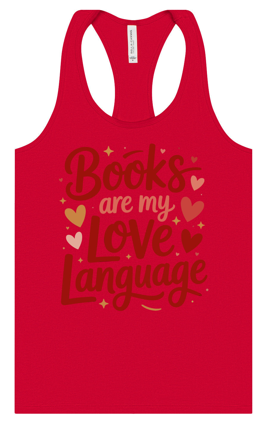 Books are my Love Language Women's Racerback Tank