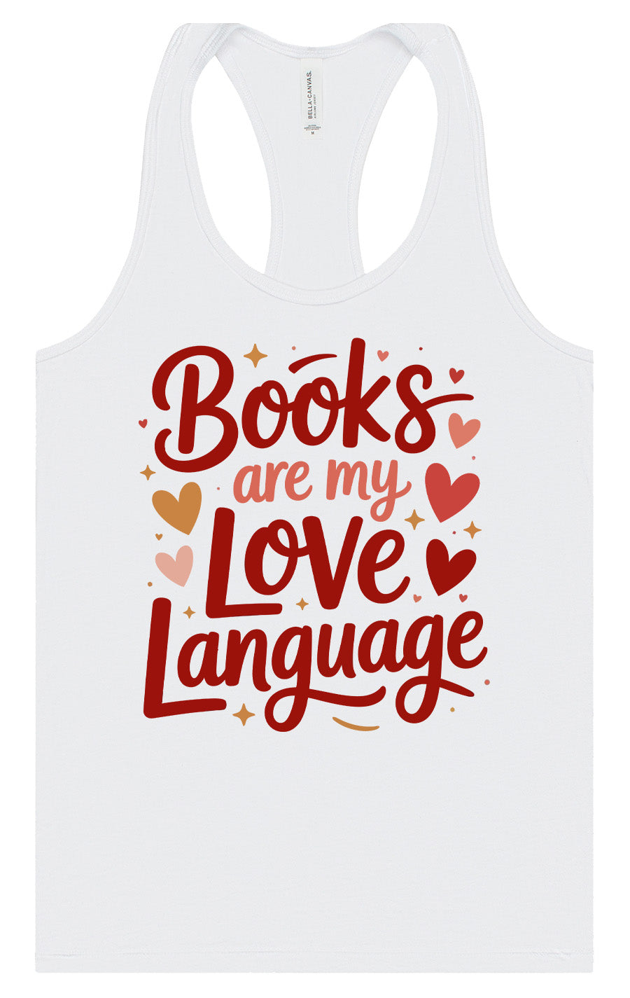 Books are my Love Language Women's Racerback Tank