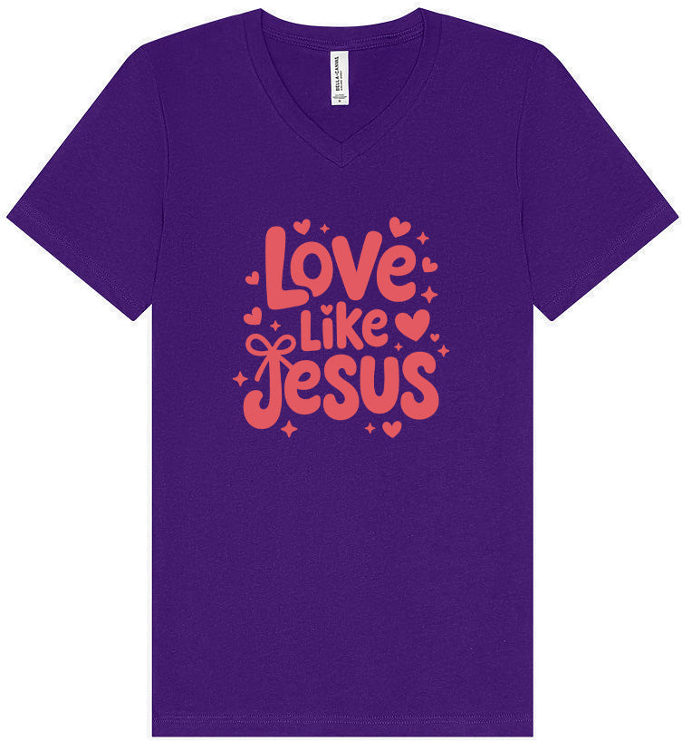 Love Like Jesus Unisex V-Neck Shirt