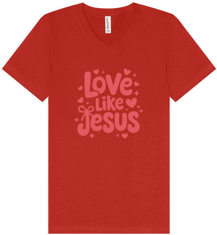 Love Like Jesus Unisex V-Neck Shirt