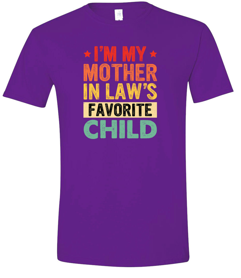 Mother in Laws Favorite Adult Gildan Soft Shirt