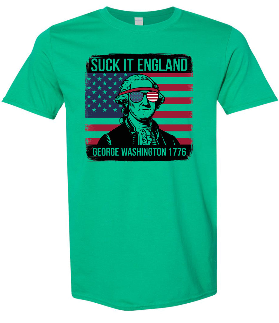 Suck it England Adult Gildan Soft Shirt
