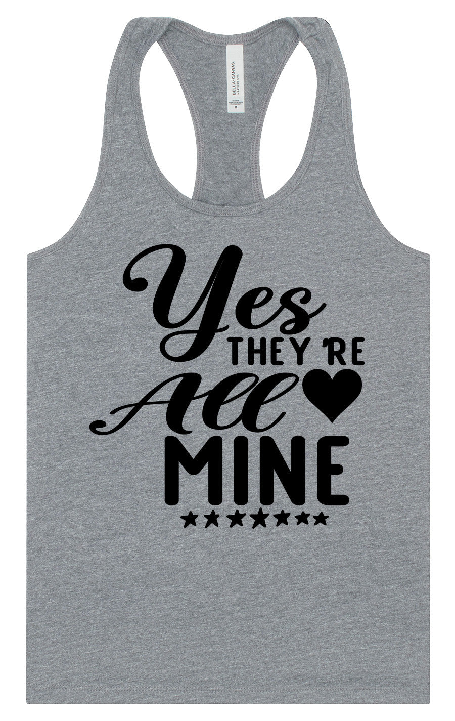 Yes They're All Mine Women's Racerback Tank