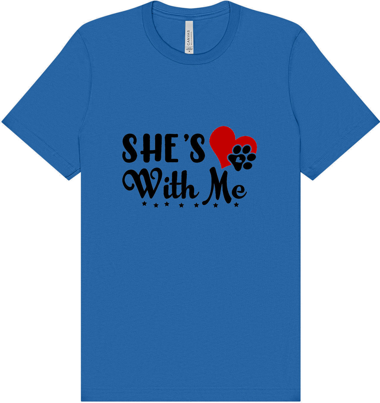 Cutesy She's With Me Adult Bella Canvas Shirt