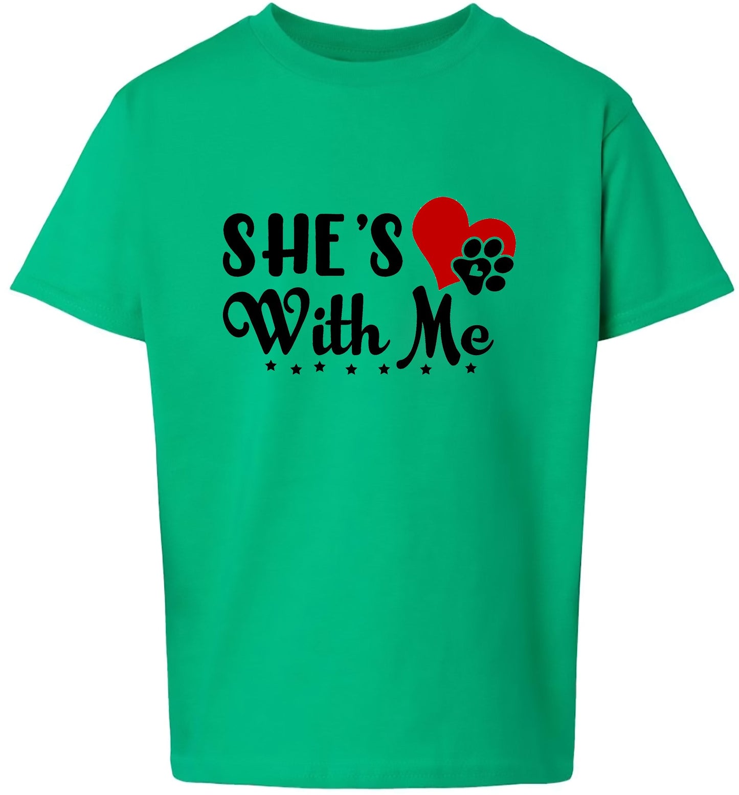 Cutesy She's With Me Children's Gildan Soft Shirt