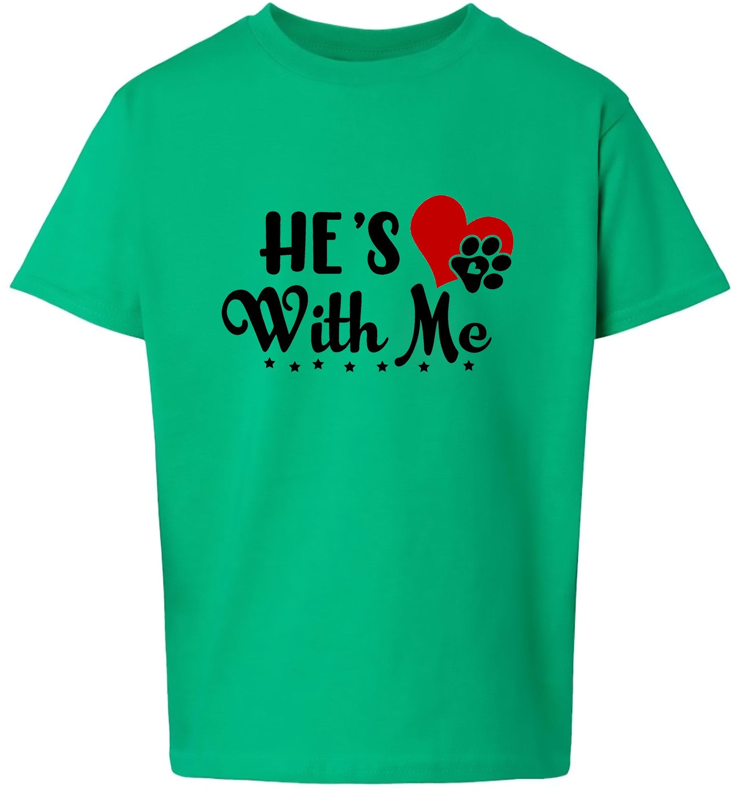 Cutesy He's With Me Children's Gildan Soft Shirt