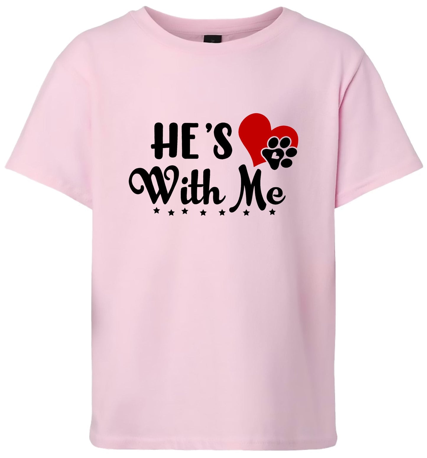 Cutesy He's With Me Children's Gildan Soft Shirt