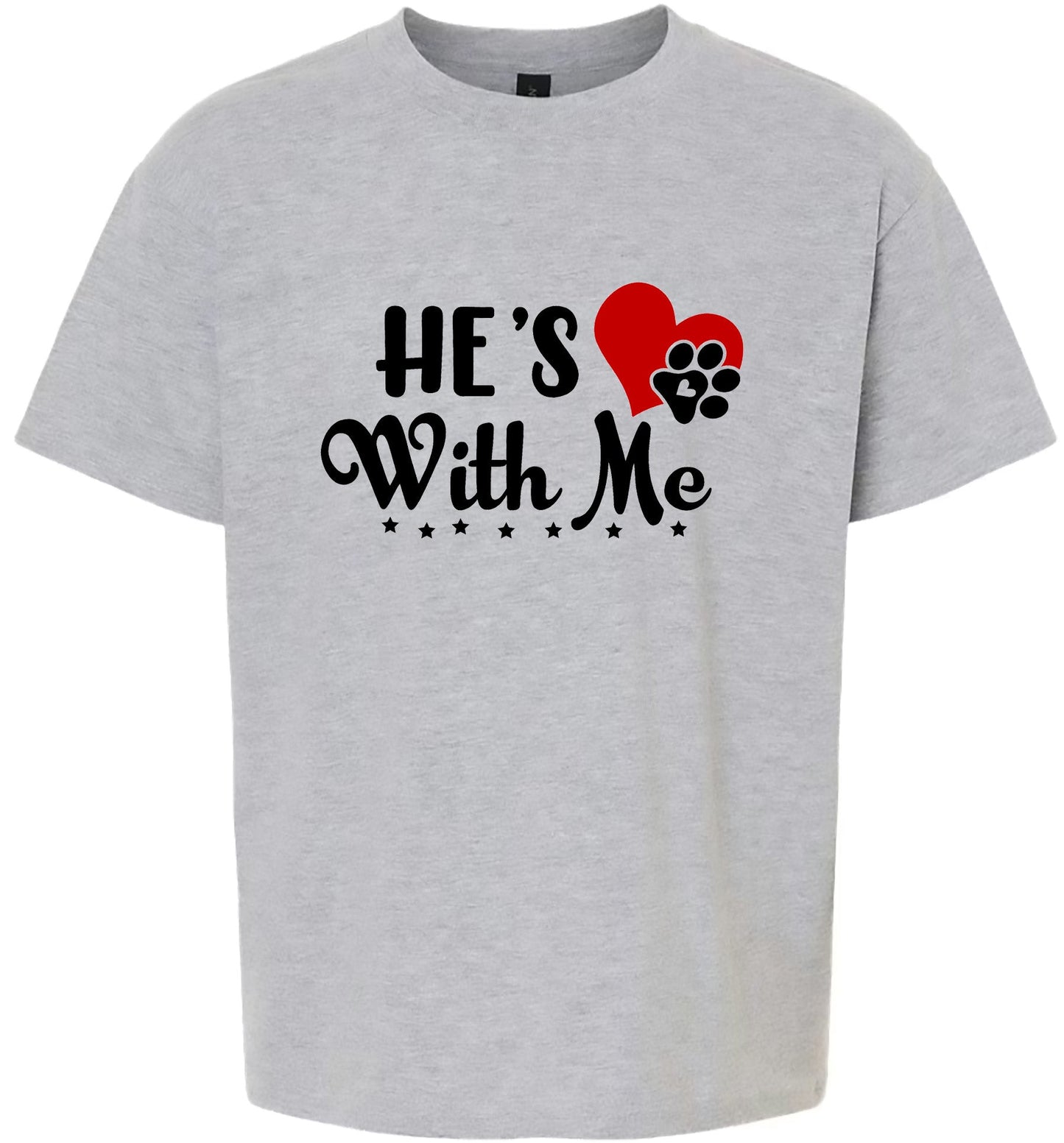 Cutesy He's With Me Children's Gildan Soft Shirt