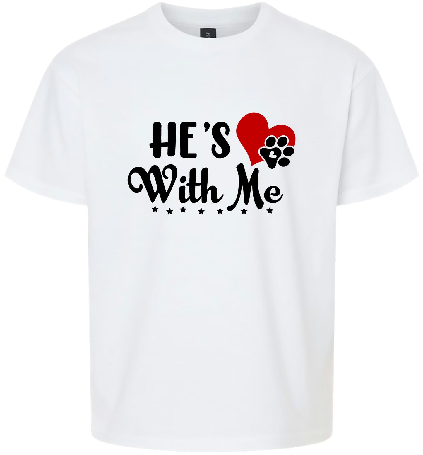 Cutesy He's With Me Children's Gildan Soft Shirt