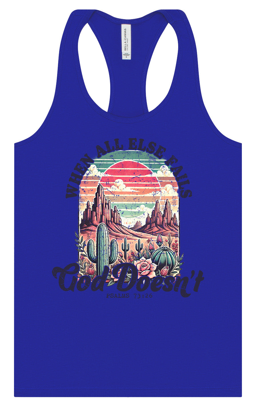 God Doesn't Fail Women's Racerback Tank