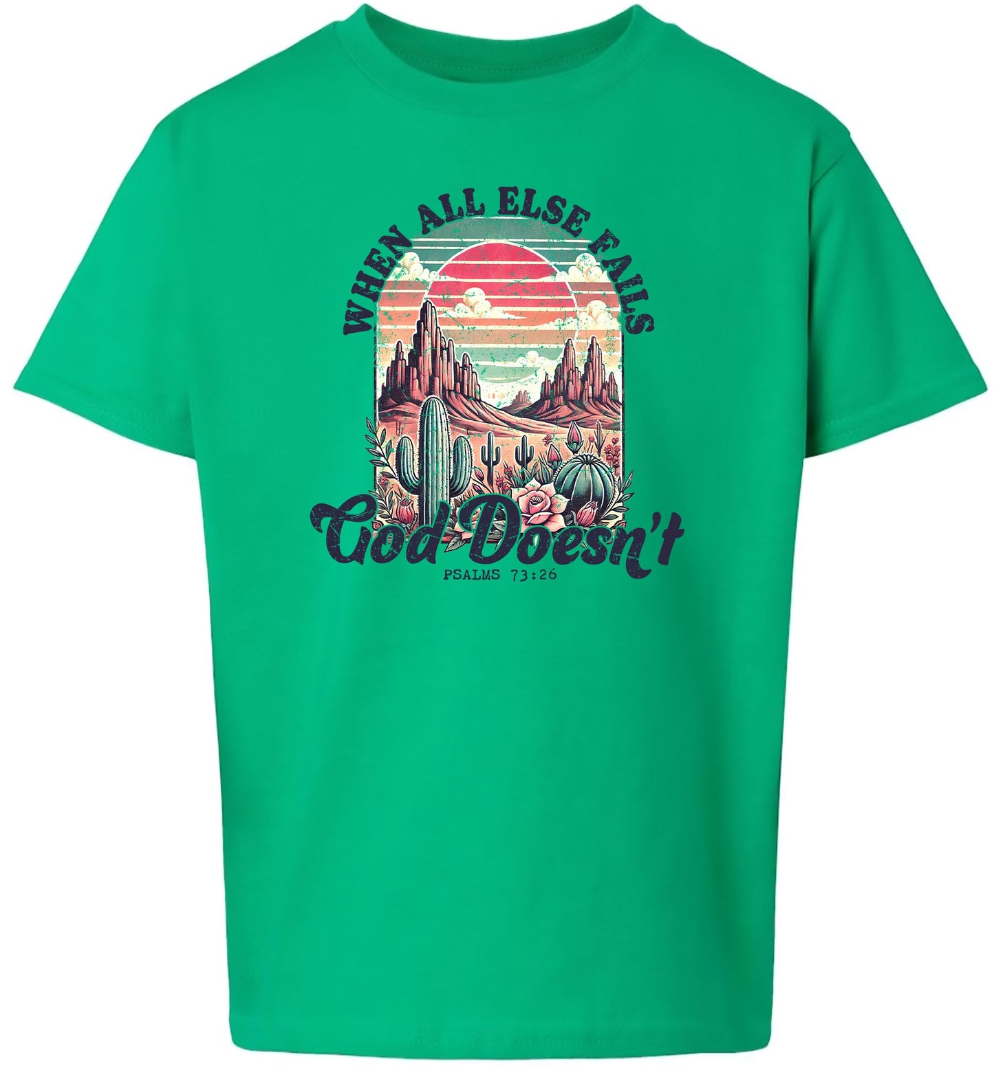 God Doesn't Fail Children's Gildan Soft Shirt