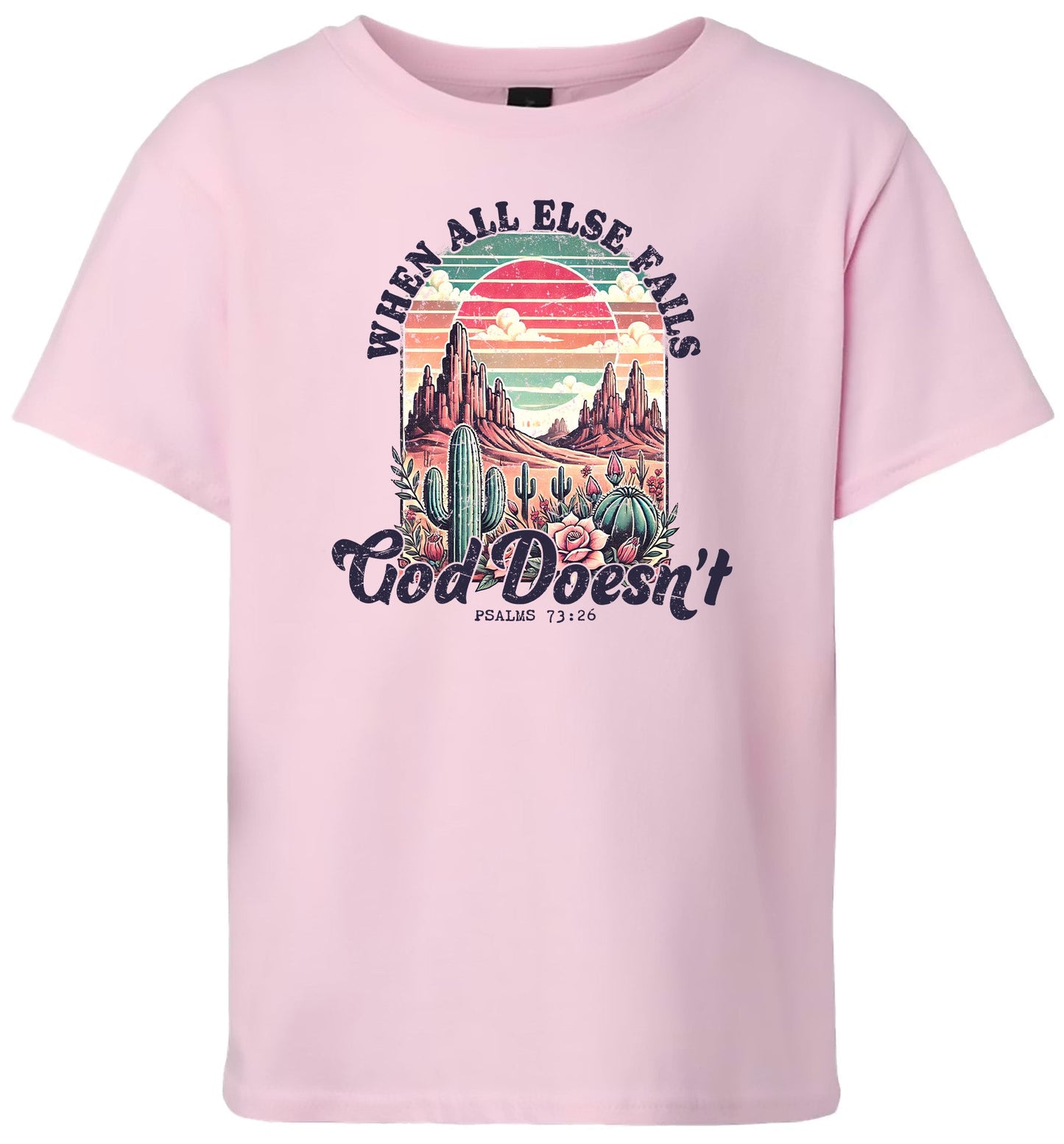 God Doesn't Fail Children's Gildan Soft Shirt