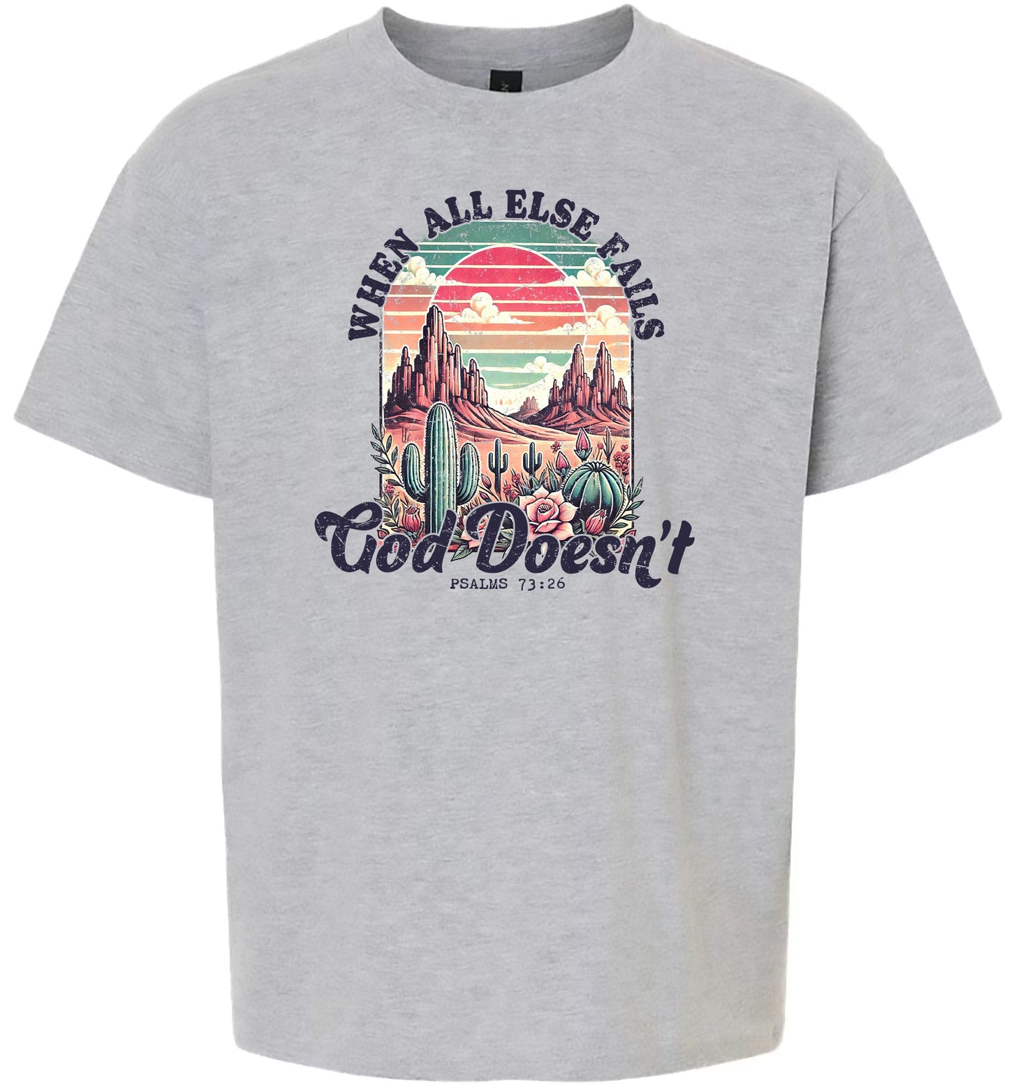 God Doesn't Fail Children's Gildan Soft Shirt