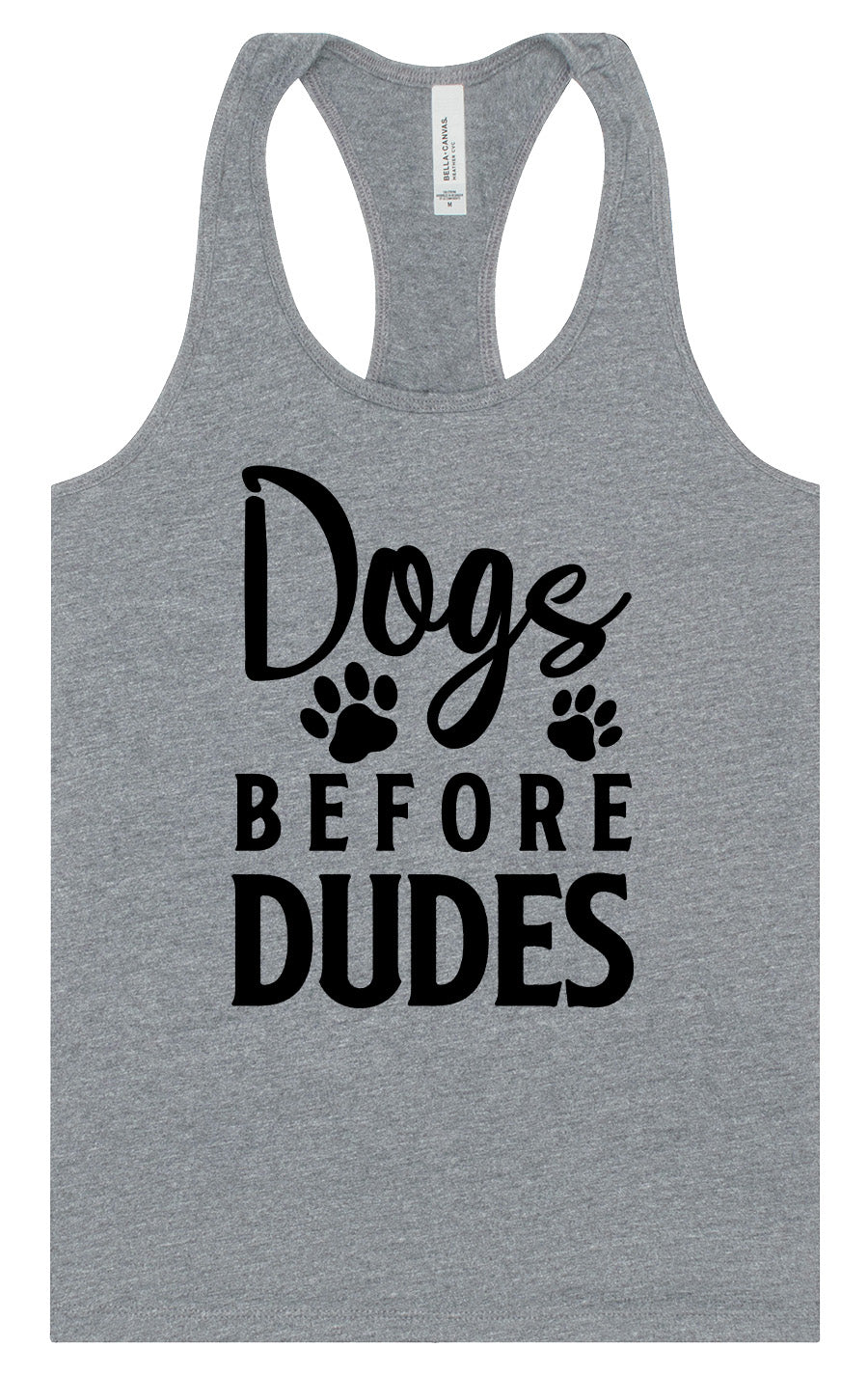 Dogs Before Dudes Women's Racerback Tank