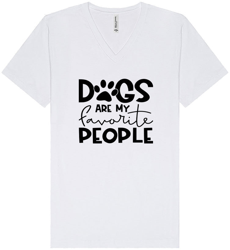 Dogs Are My Favorite People Unisex V-Neck Shirt