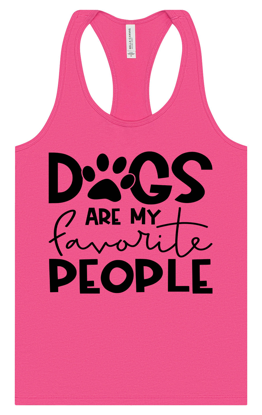 Dogs Are My Favorite People Women's Racerback Tank