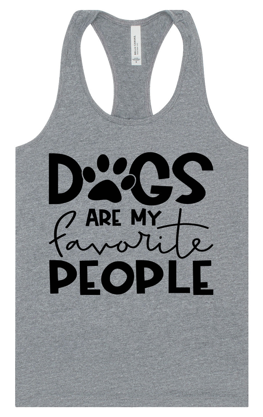 Dogs Are My Favorite People Women's Racerback Tank