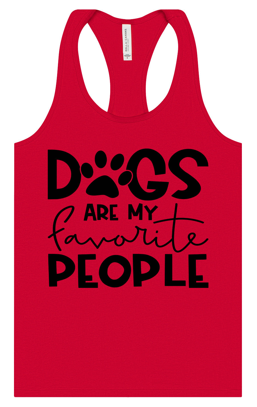 Dogs Are My Favorite People Women's Racerback Tank