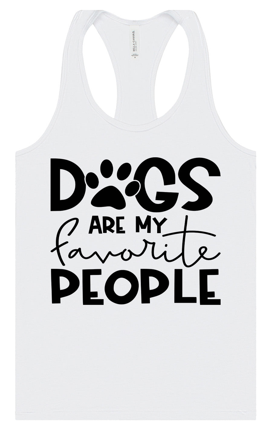 Dogs Are My Favorite People Women's Racerback Tank