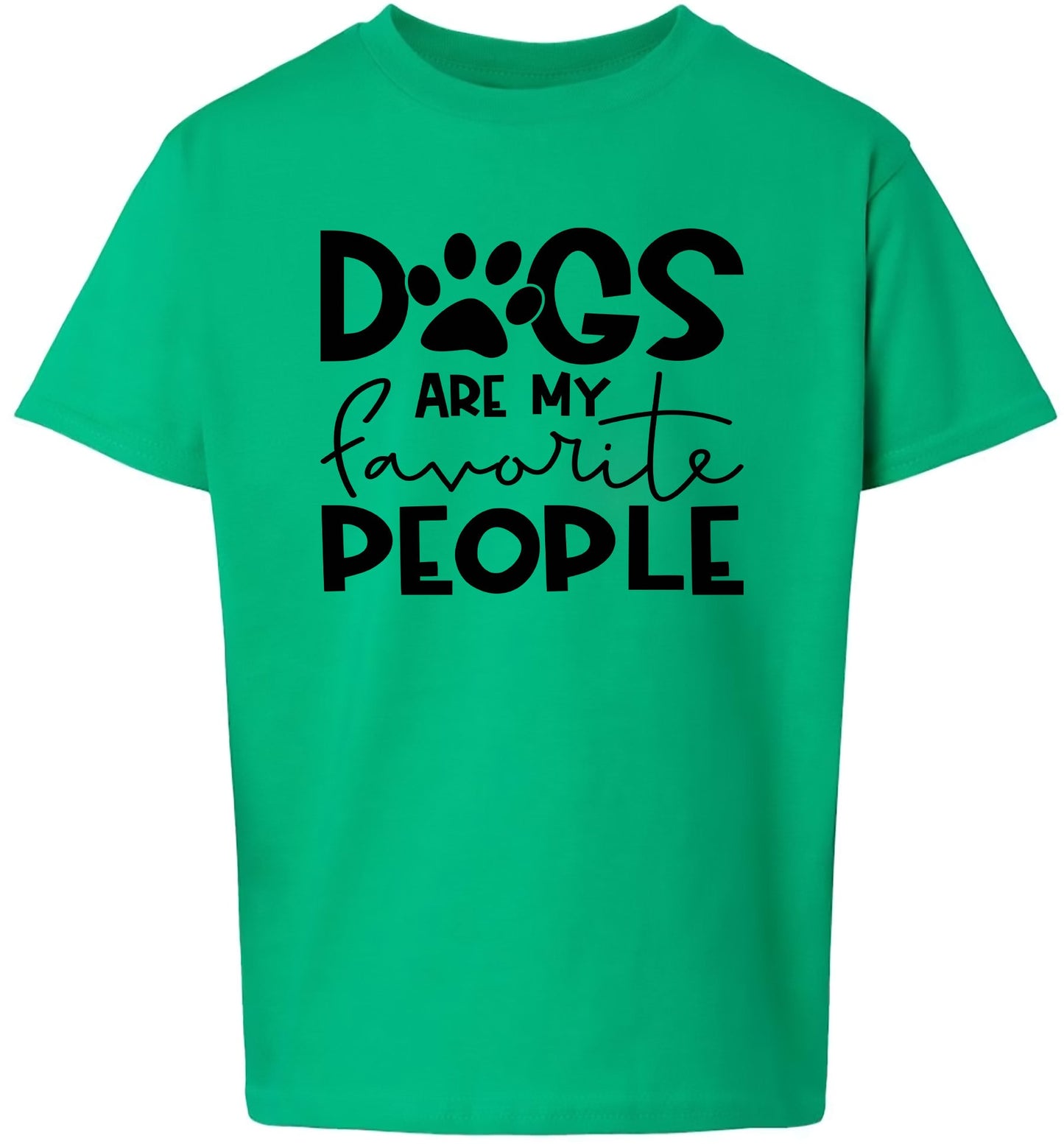 Dogs Are My Favorite People Children's Gildan Soft Shirt