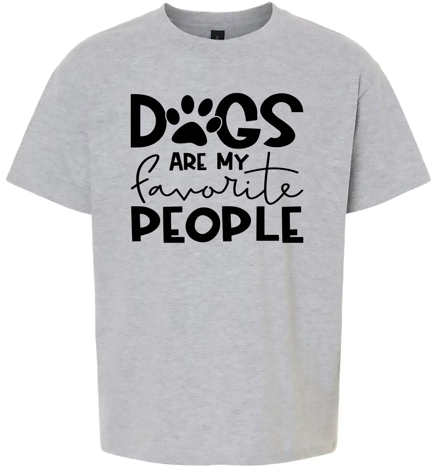 Dogs Are My Favorite People Children's Gildan Soft Shirt