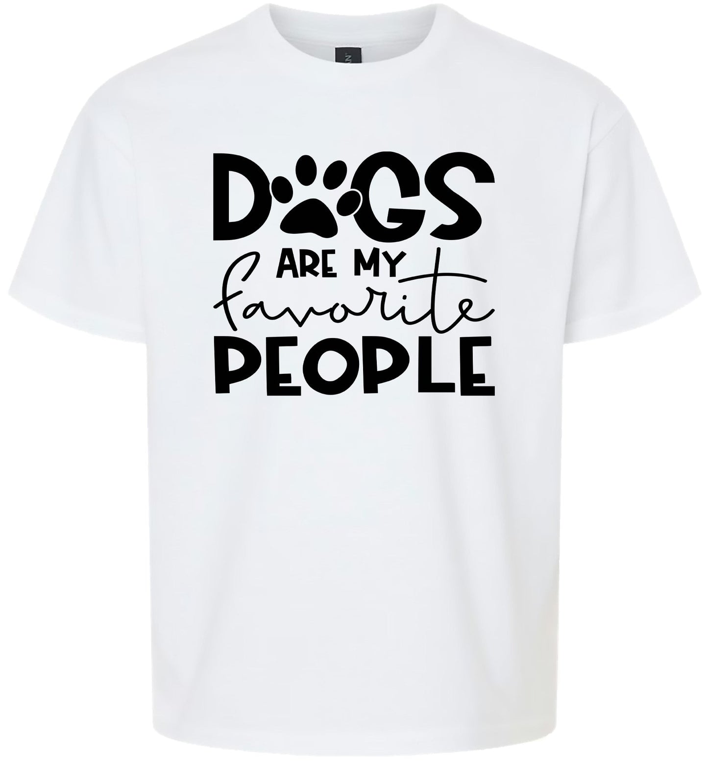Dogs Are My Favorite People Children's Gildan Soft Shirt