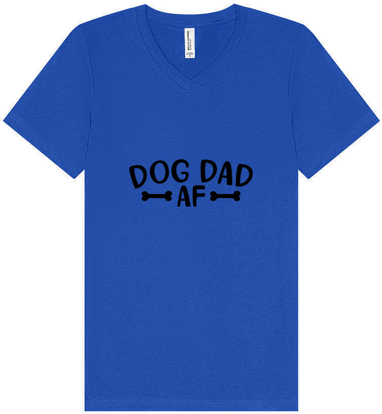 Dog Dad AF Unisex V-Neck Shirt