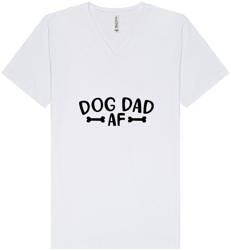 Dog Dad AF Unisex V-Neck Shirt