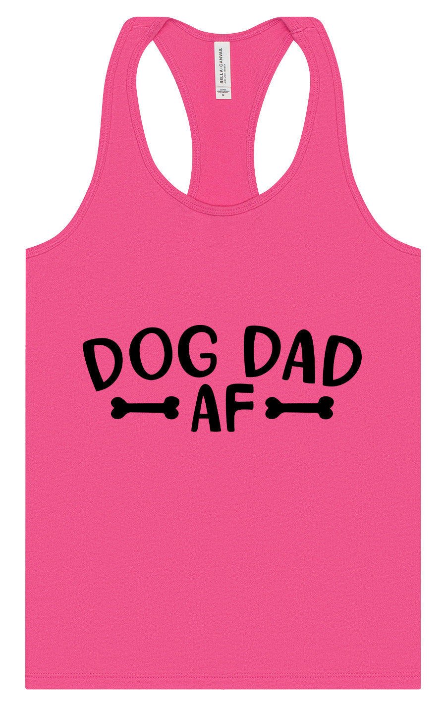 Dog Dad AF Women's Racerback Tank