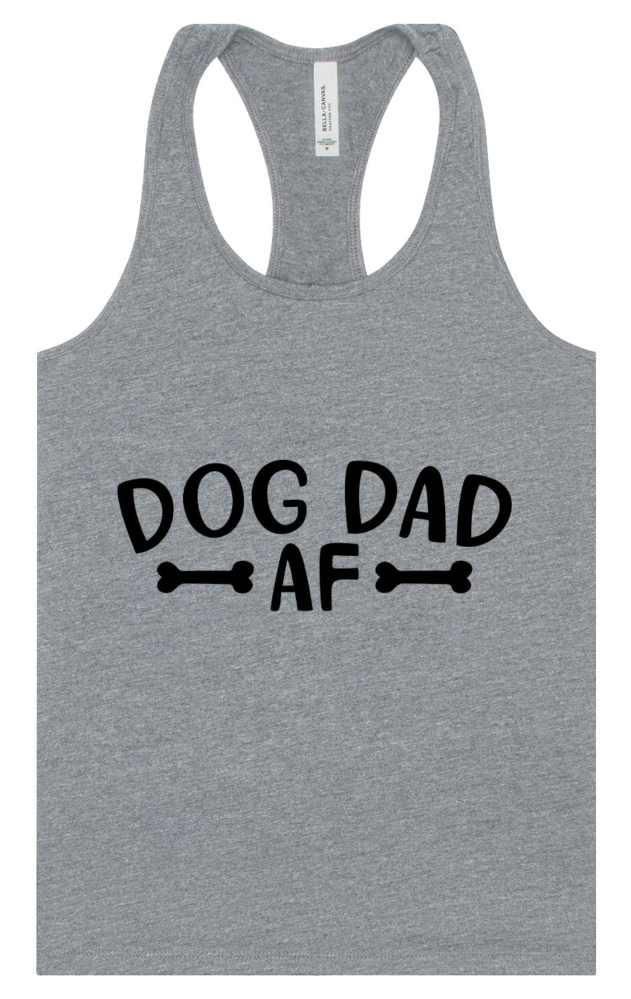 Dog Dad AF Women's Racerback Tank