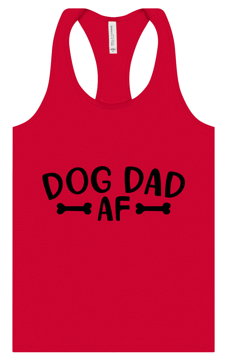Dog Dad AF Women's Racerback Tank