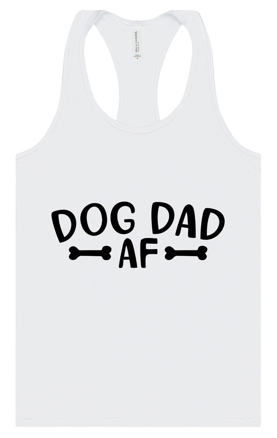 Dog Dad AF Women's Racerback Tank