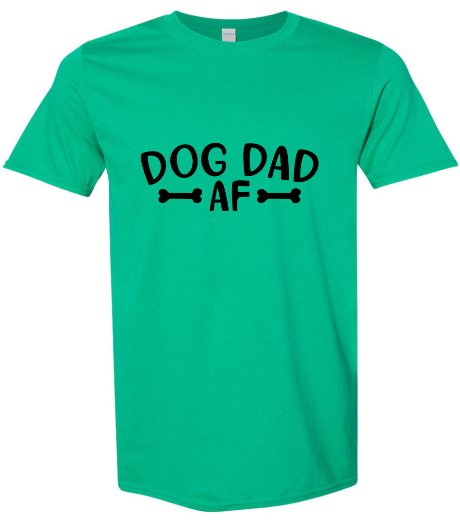 Dog Dad AF Adult Gildan Soft Shirt