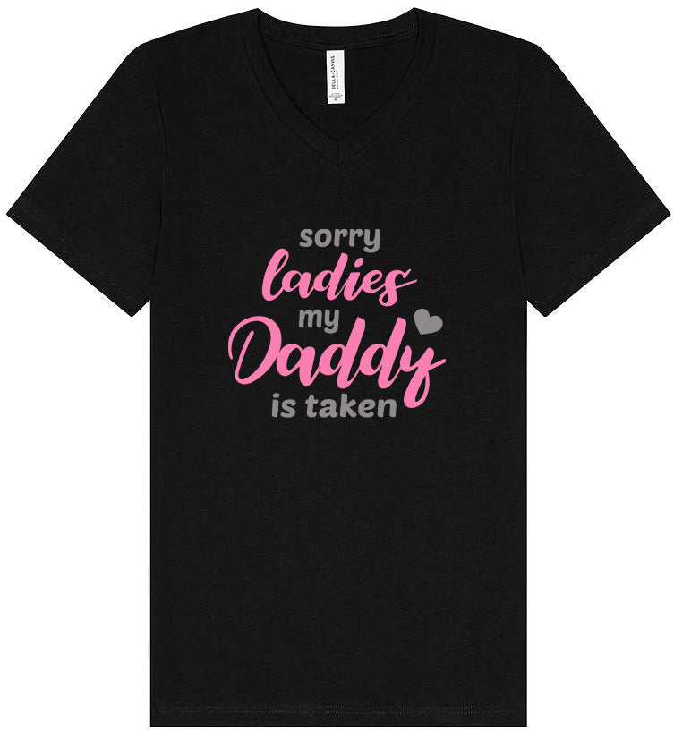 Daddy is Taken Unisex V-Neck Shirt