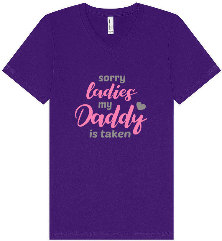 Daddy is Taken Unisex V-Neck Shirt