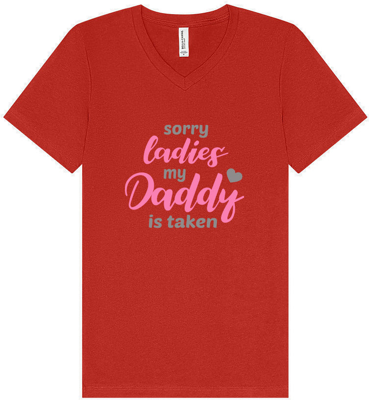 Daddy is Taken Unisex V-Neck Shirt
