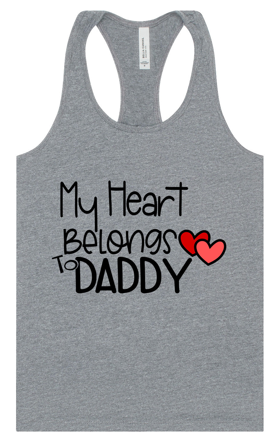 My Heart Belongs to Daddy Women's Racerback Tank