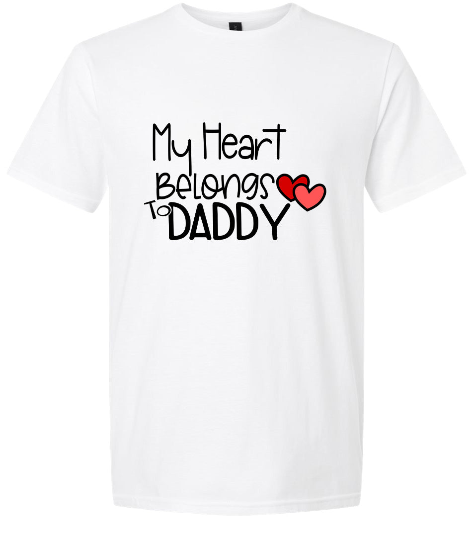 My Heart Belongs to Daddy Adult Gildan Soft Shirt