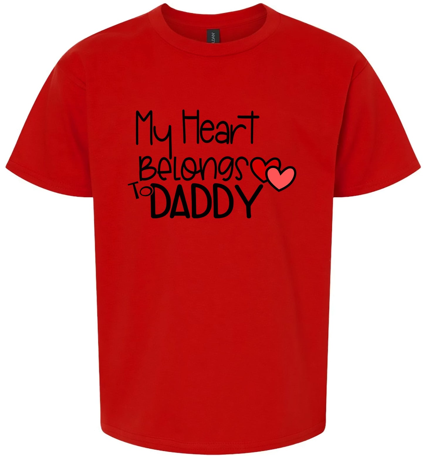 My Heart Belongs to Daddy Children's Gildan Soft Shirt