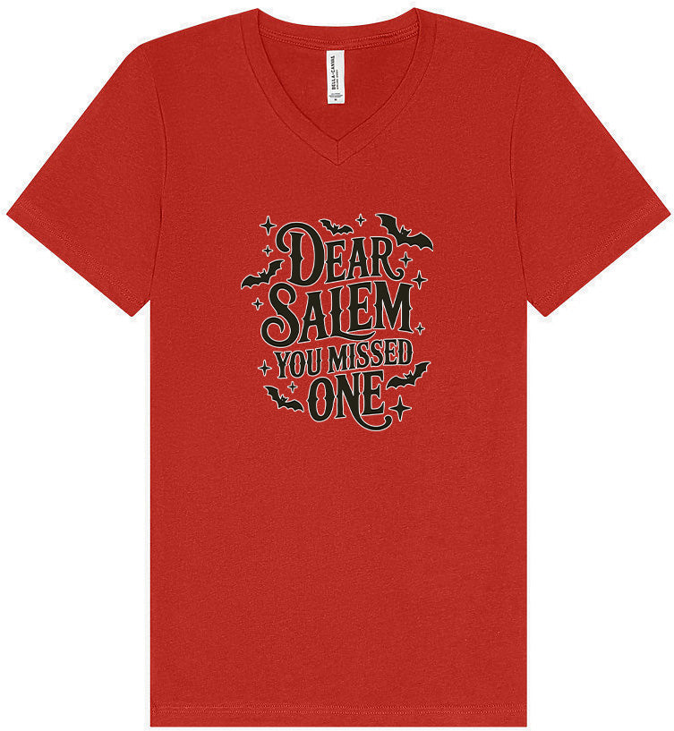 Dear Salem You Missed One Unisex V-Neck Shirt