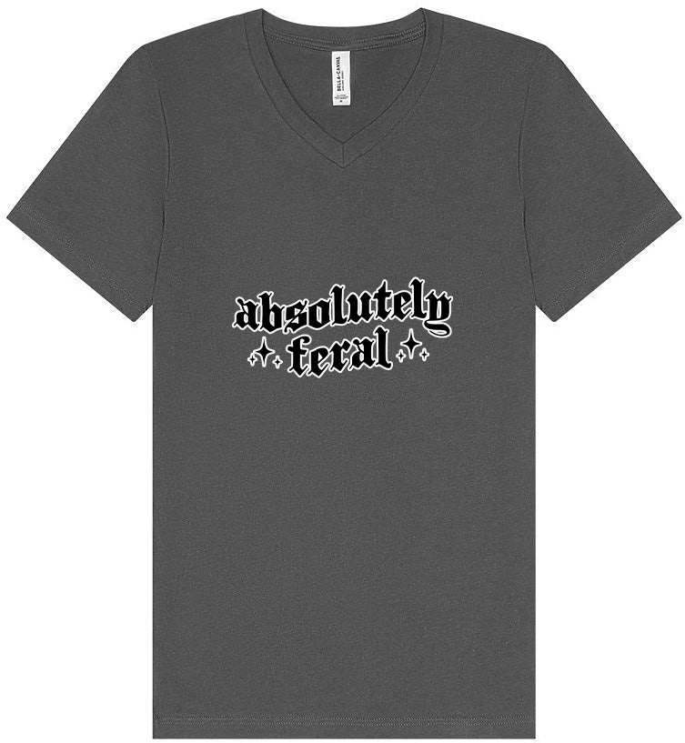 Absolutely Feral Unisex V-Neck Shirt