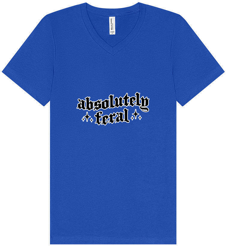 Absolutely Feral Unisex V-Neck Shirt