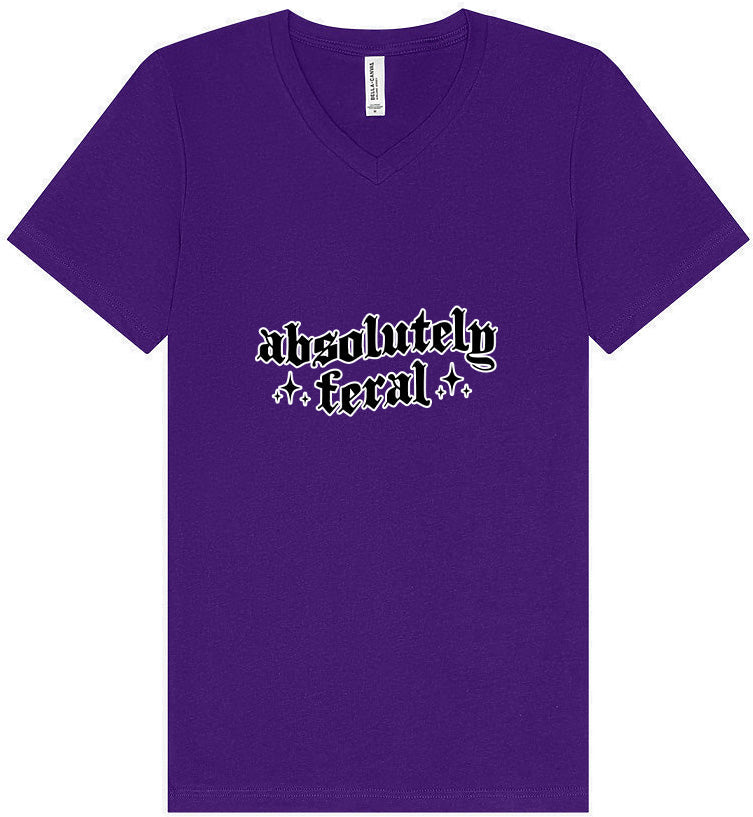 Absolutely Feral Unisex V-Neck Shirt