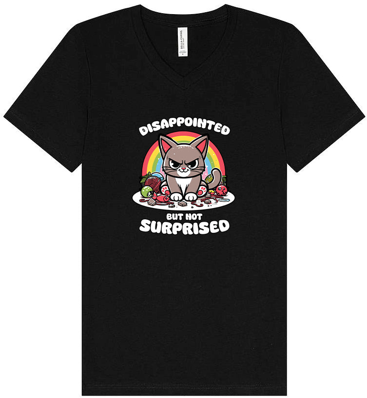 Disappointed, Not Surprised Unisex V-Neck Shirt