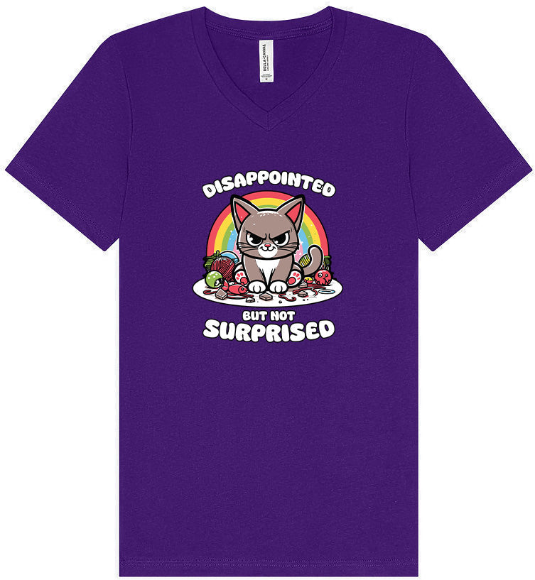 Disappointed, Not Surprised Unisex V-Neck Shirt